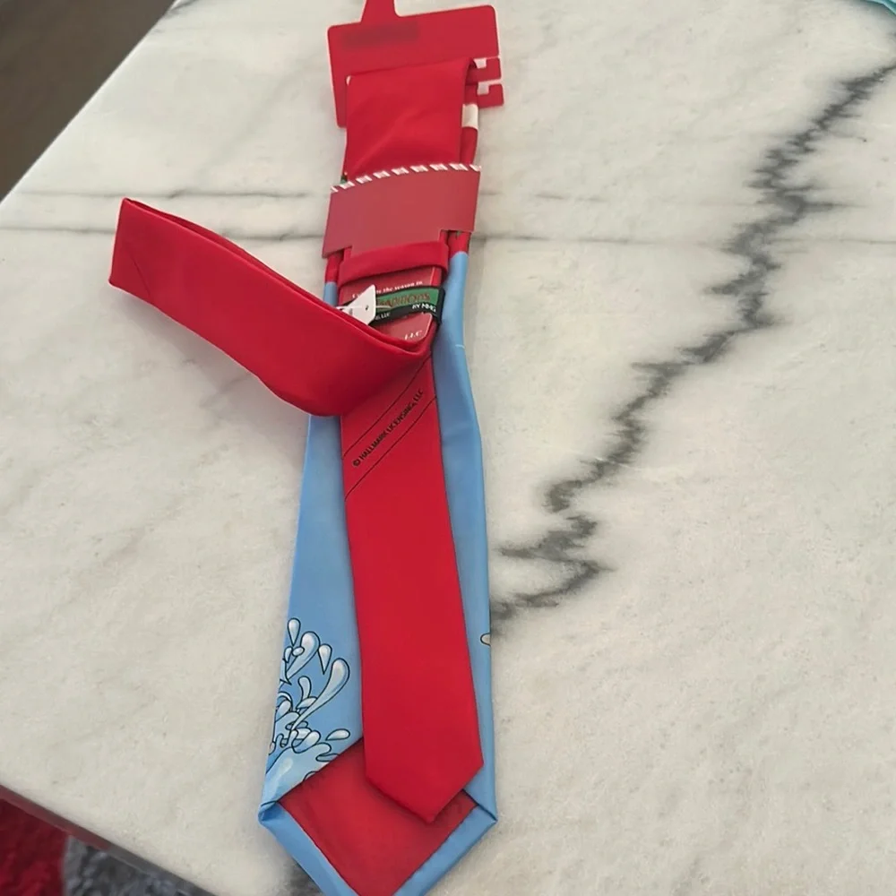 Fun Blue Santa Tie